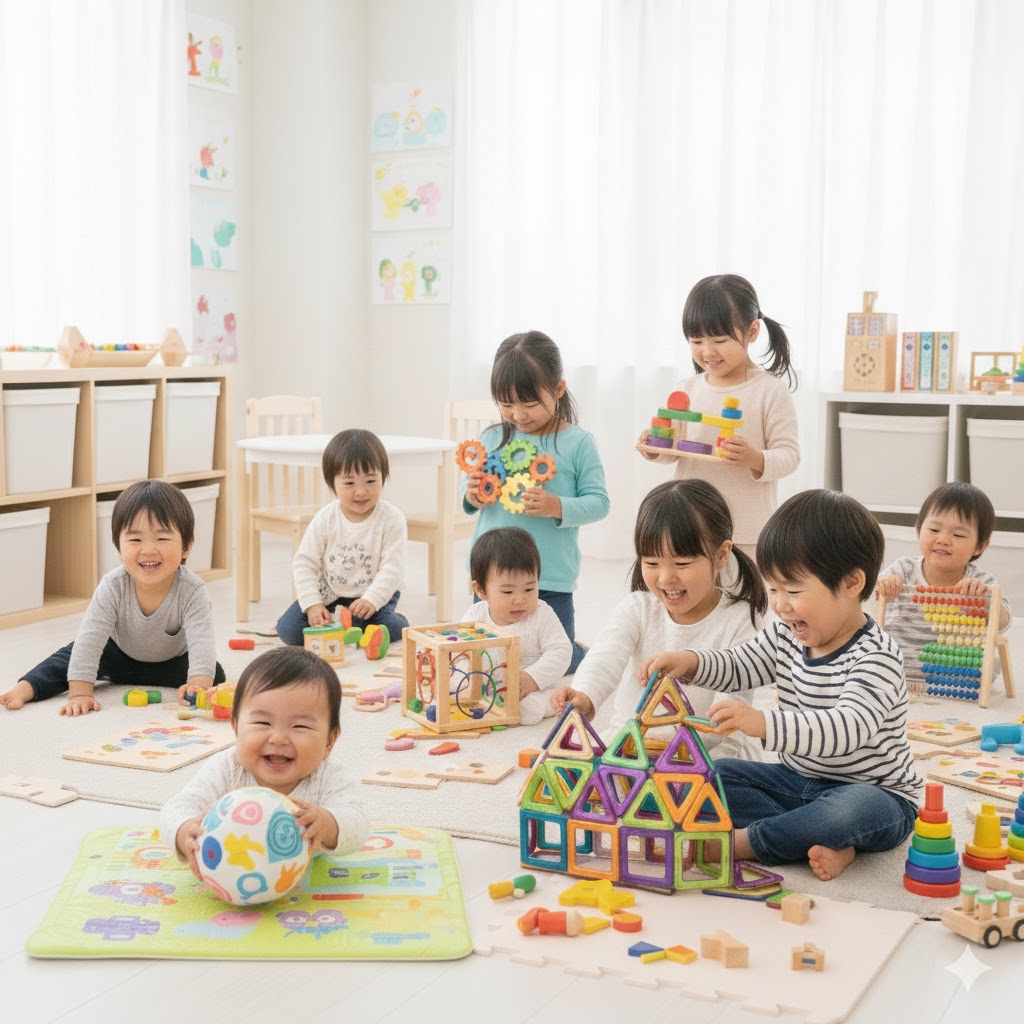 子供がおもちゃで遊んでいるイメージ画像 子供がおもちゃで遊んでいるイメージ画像