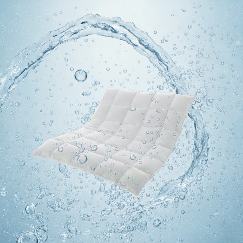 ふとんが洗われている