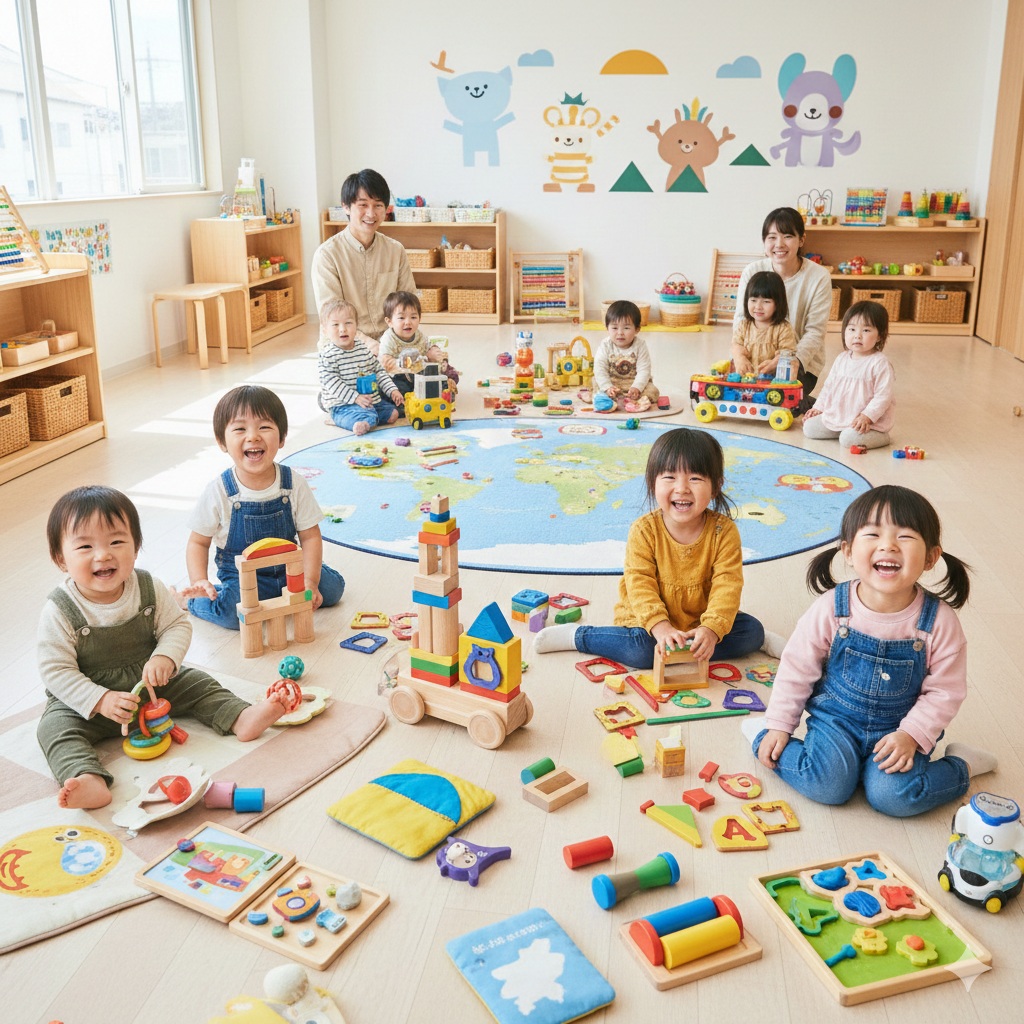 子供がおもちゃで遊んでいるイメージ画像 子供がおもちゃで遊んでいるイメージ画像